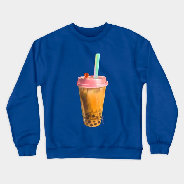 I love Boba Tea Crewneck Sweatshirt by VeryBerry